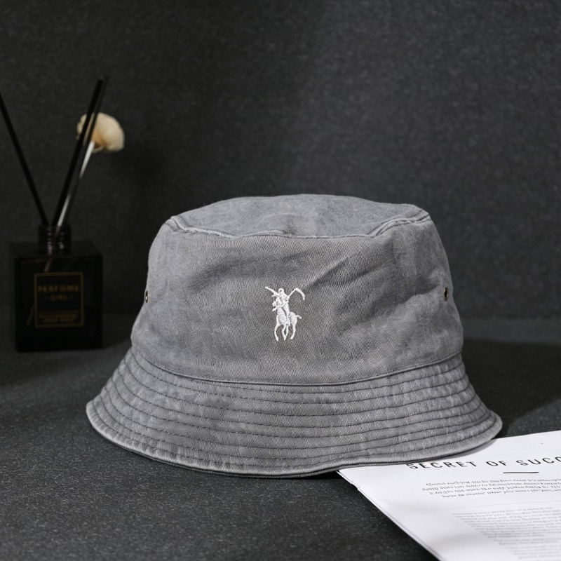 Bucket Hat Embroidered - Classic Bucket Hat Men Women Solid