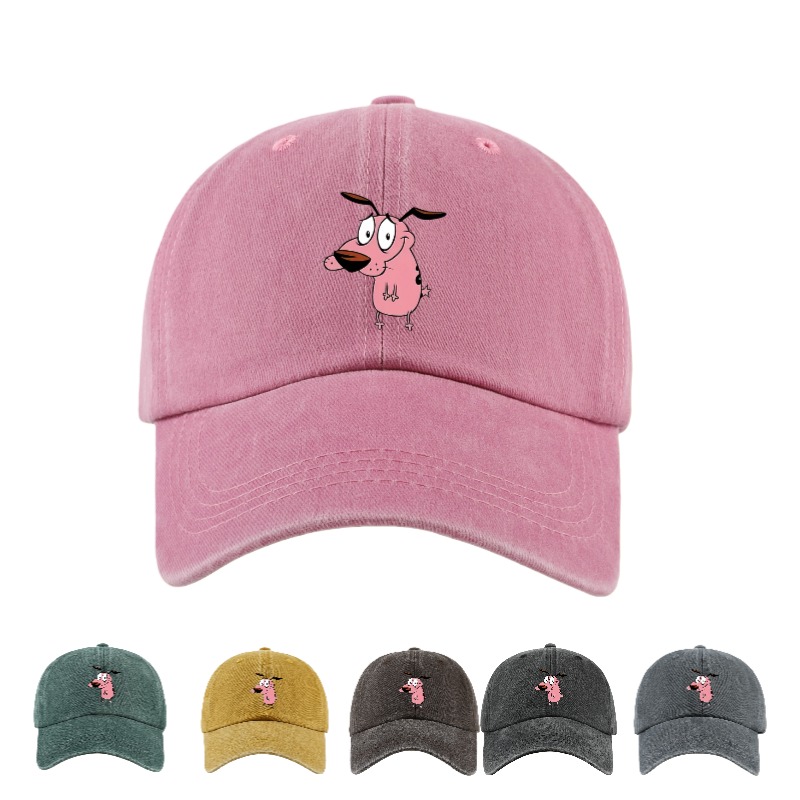 Bucket Hat Embroidered - 1pc Women's Cute Puppy Printed Baseball