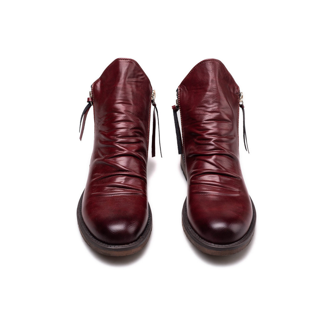 Street Fashion Plus Size - 2026 Men's Genuine Leather Vintage Western
