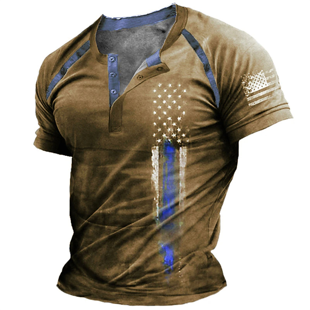 Street Fashion Men - Funny 3D American Flag Print Men's