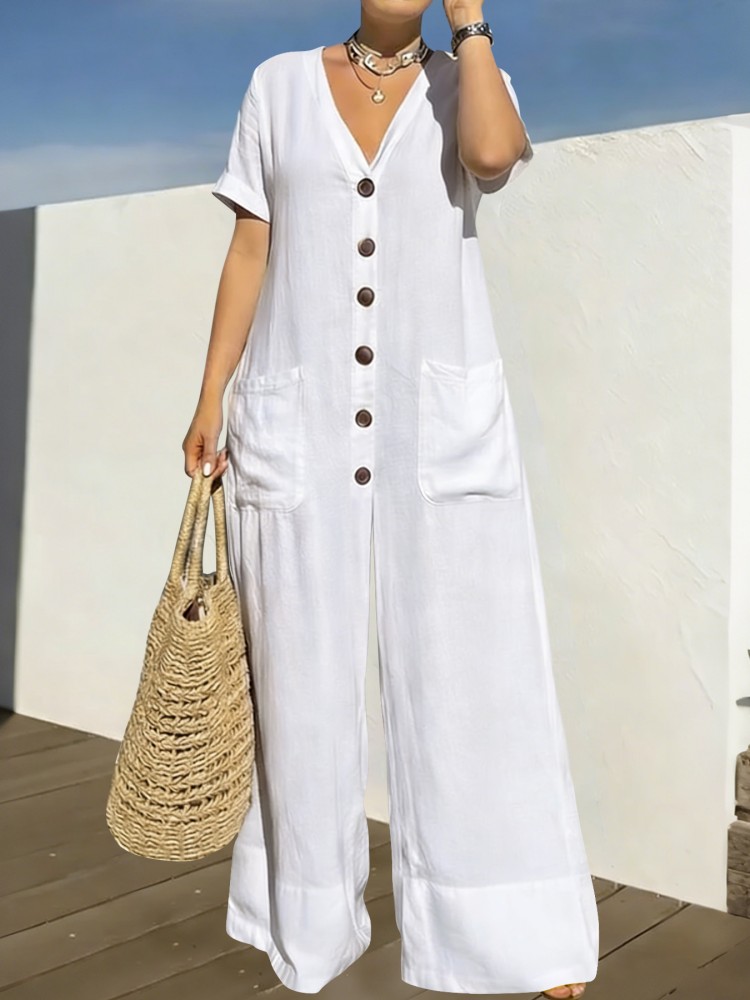 Street Fashion Plus Size - Plus Size Women Clothes Jumpsuit Summer