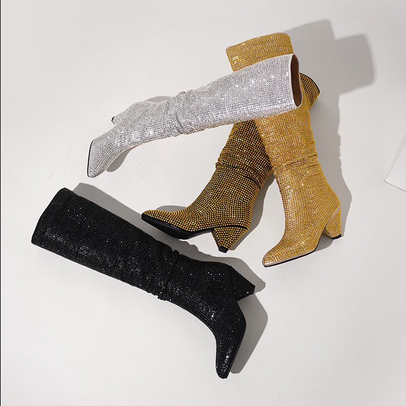 Fashion Spike Heels Crystal Lo - Street Fashion Dress 评论和价格