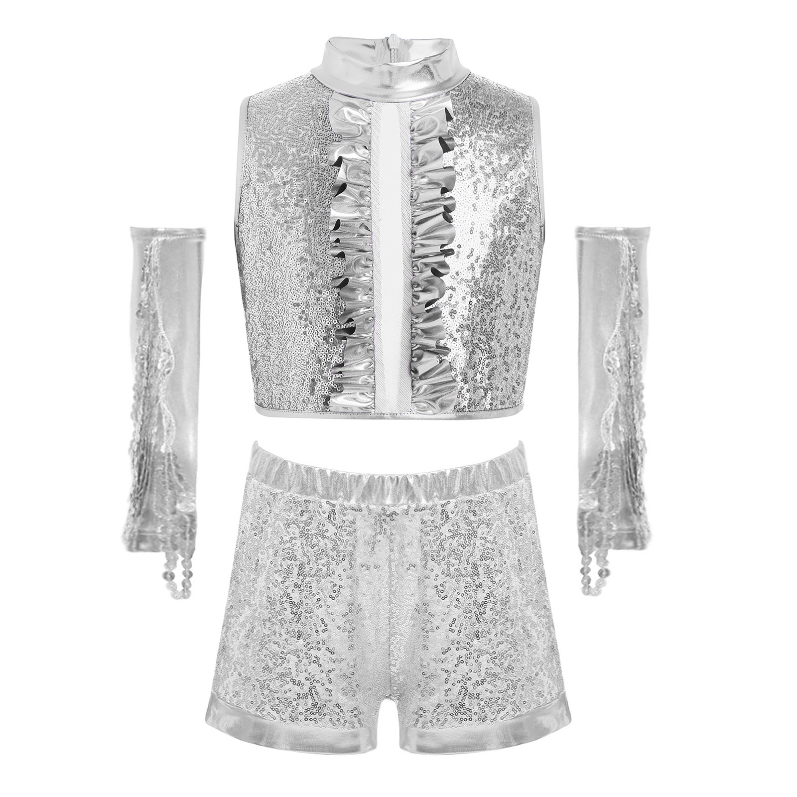 Kids Sparkling Metallic Sequin - Street Fashion Vest 评论和价格