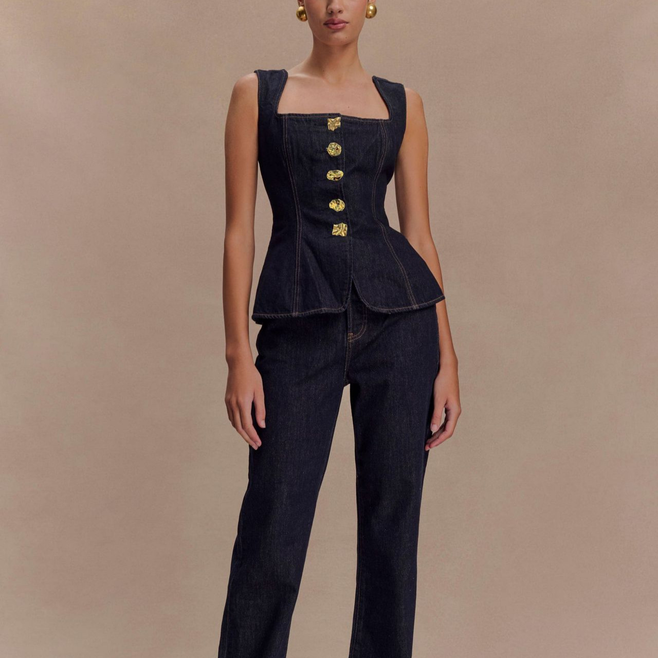 Summer Denim Pant Sets Women 2 - Street Fashion Vest 评论和价格