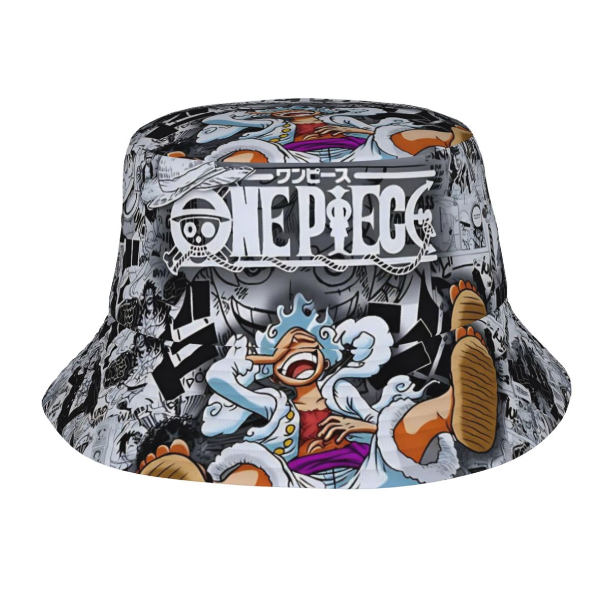 One Piece Monkey D Luffy Gear  - Bucket Hat Embroidered 评论和价格