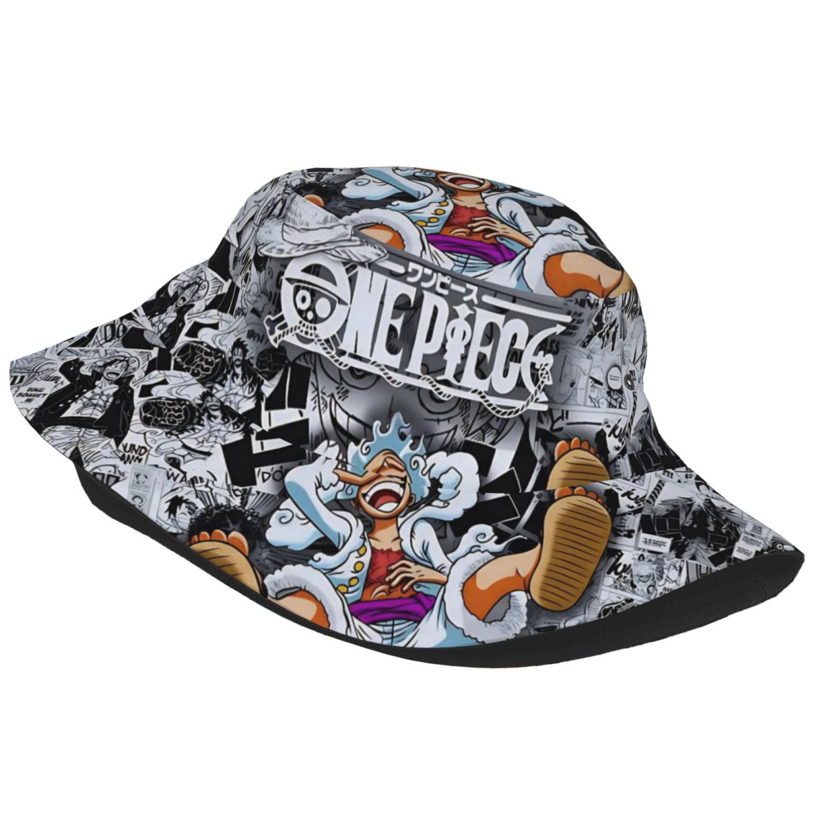 One Piece Monkey D Luffy Gear  - Bucket Hat Embroidered 评论和价格