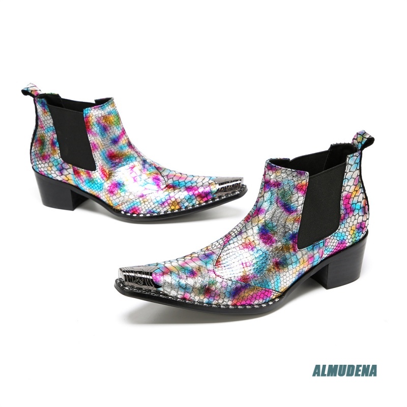 Multicolor Metallic Snake Prin - Street Fashion Dress 评论和价格