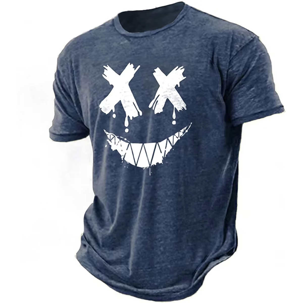 Men's 3D smiling T-shirt paire - Street Fashion Definition 评论和价格