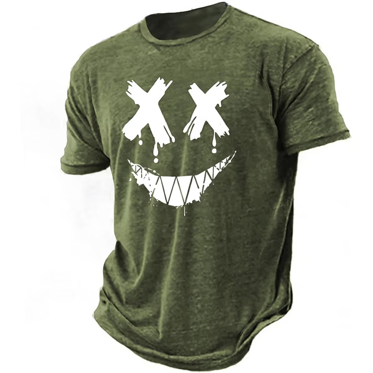 Men's 3D smiling T-shirt paire - Street Fashion Definition 评论和价格
