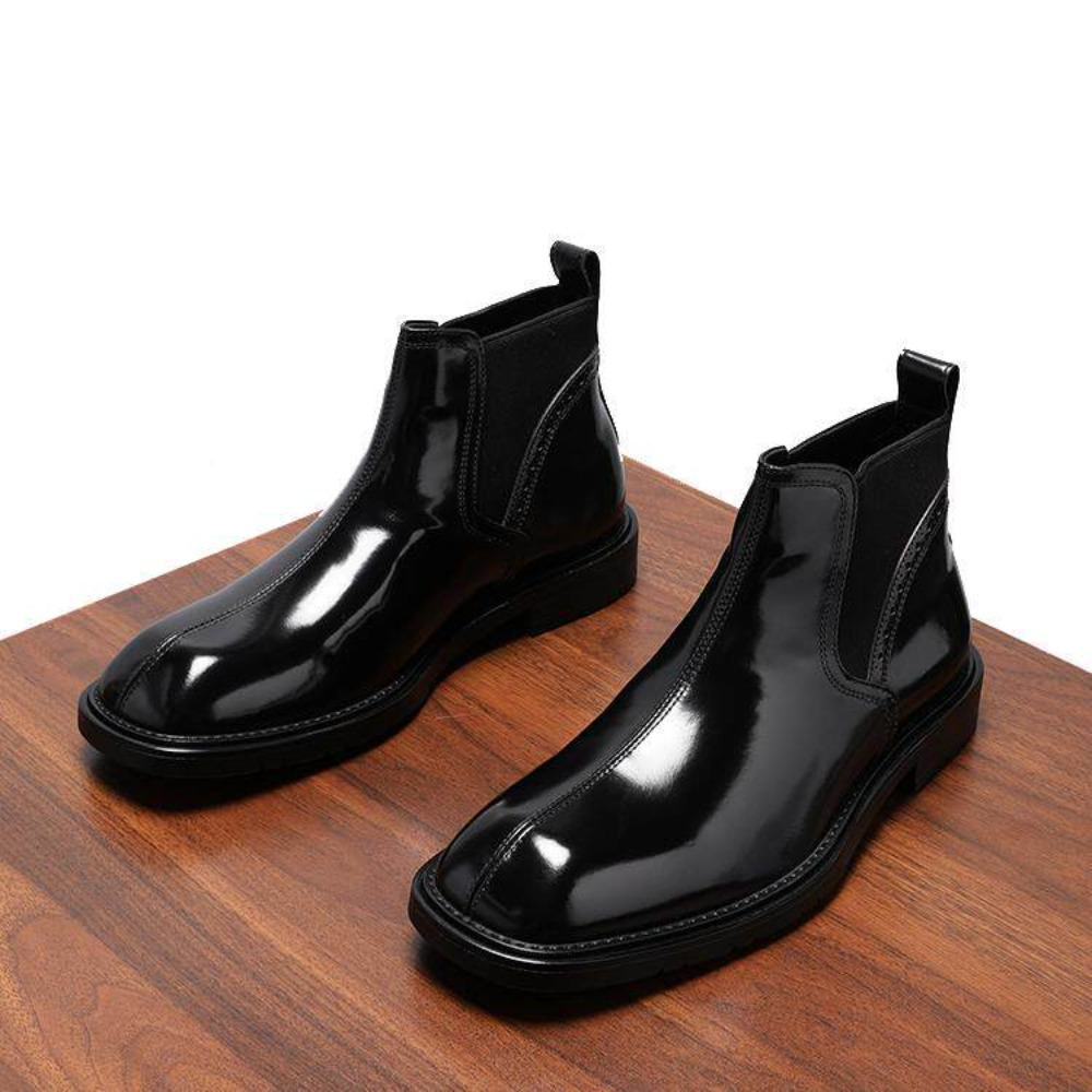Genuine Leather Boots for Men  - Street Fashion Online 评论和价格