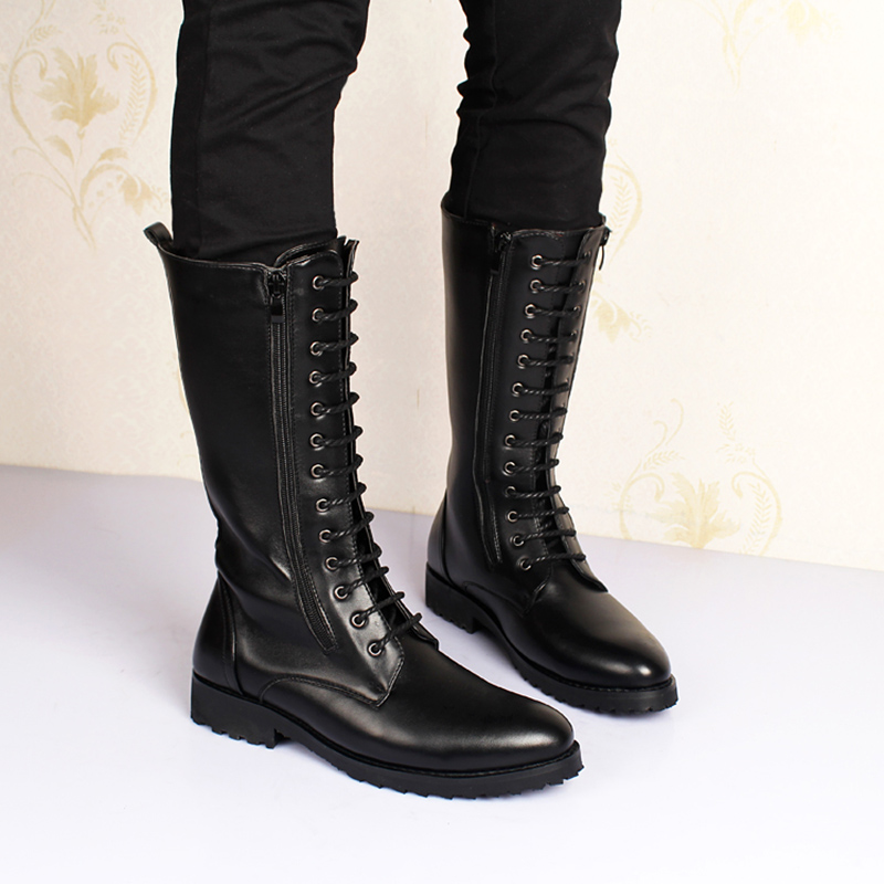 men's luxury fashion high boot - Street Fashion Dress 评论和价格