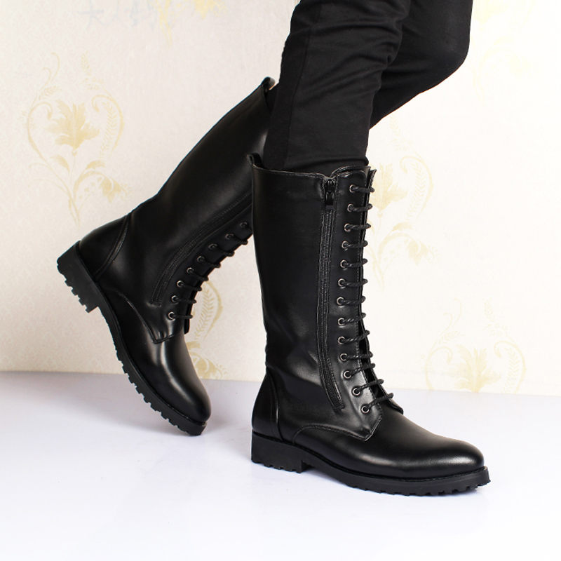 men's luxury fashion high boot - Street Fashion Dress 评论和价格