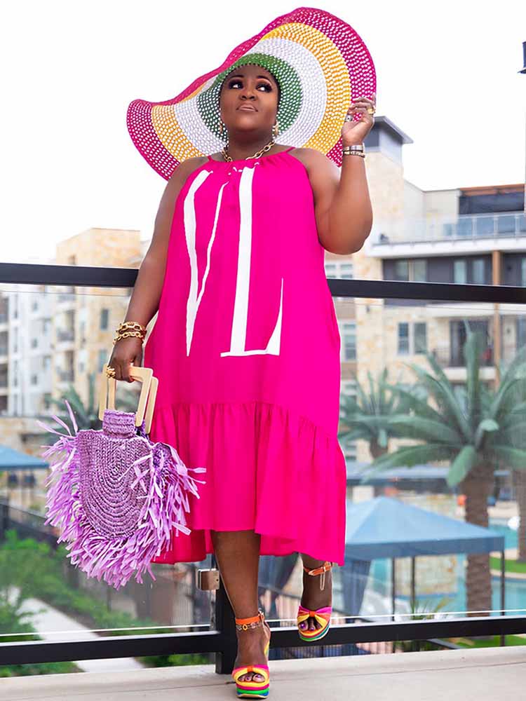 Women Casual Summer Dress Slee - Street Fashion Plus Size 评论和价格