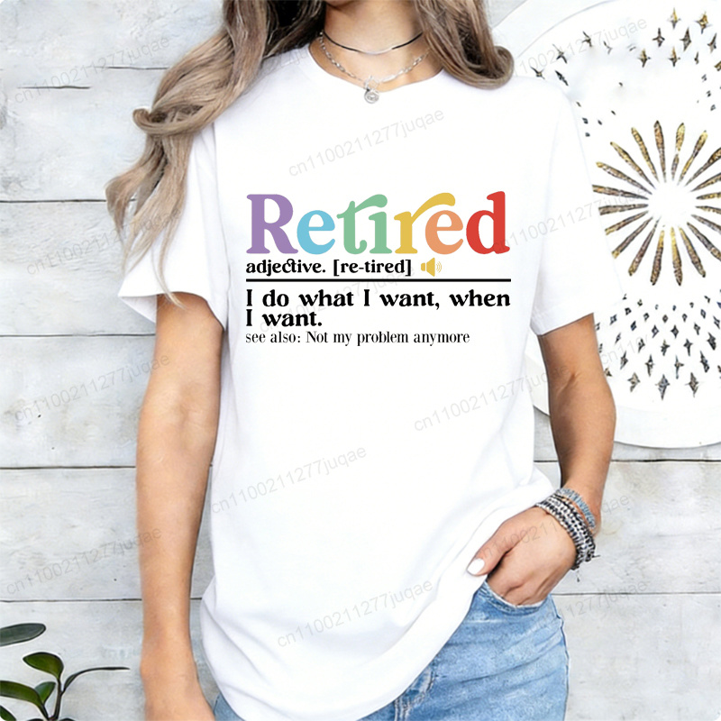 Funny Retirement Tee Retired D - Street Fashion Definition 评论和价格