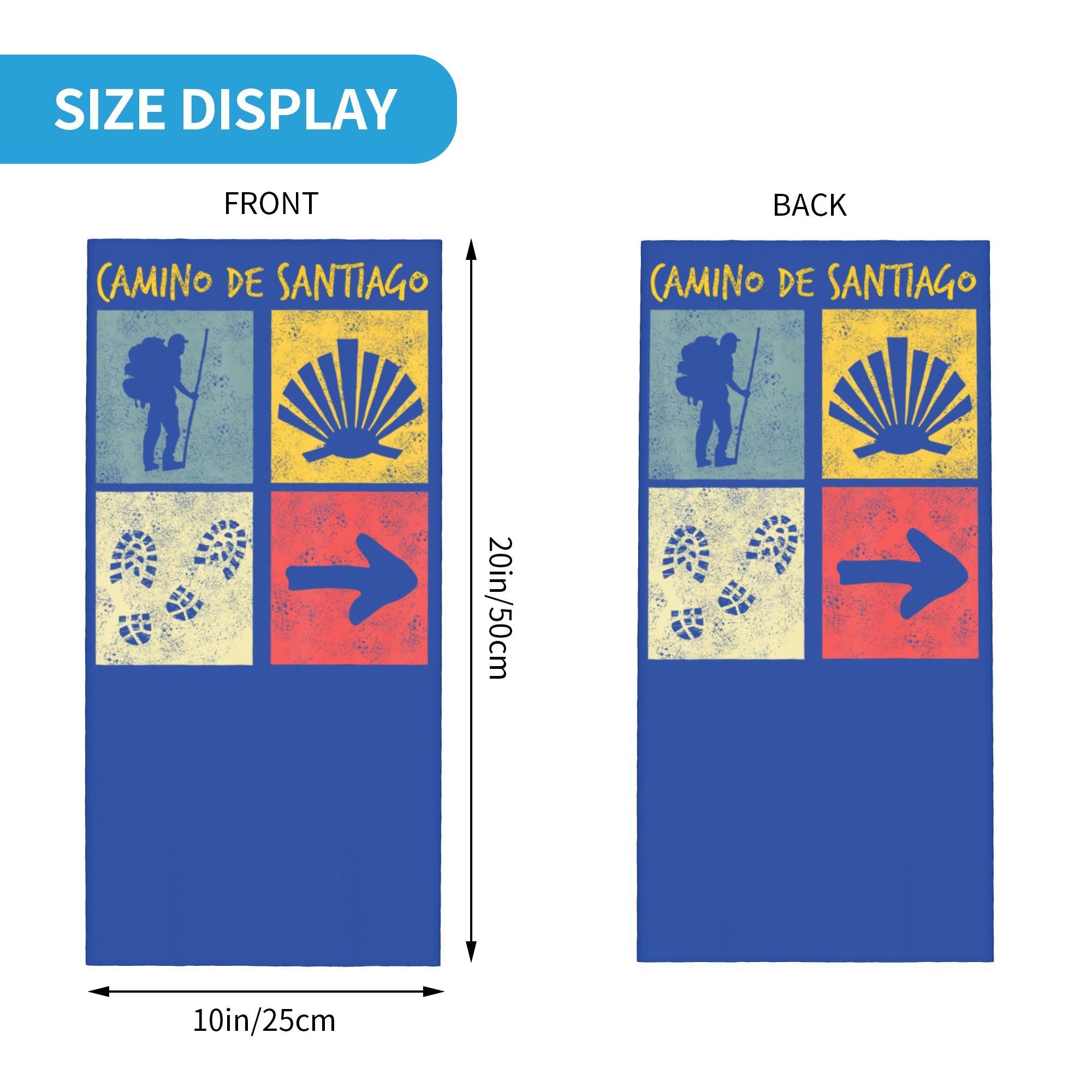 Camino de Santiago Way of St J - Bandana Multi Way 评论和价格