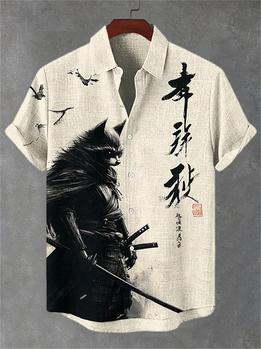 Men's Japanese Style Samurai B - Street Fashion Men 评论和价格
