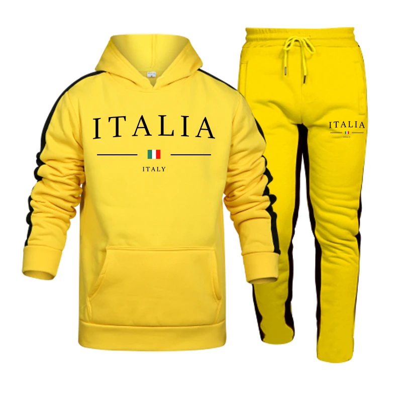 Men's Tracksuit 2 Pcs Sets Fas - Street Fashion Men 评论和价格