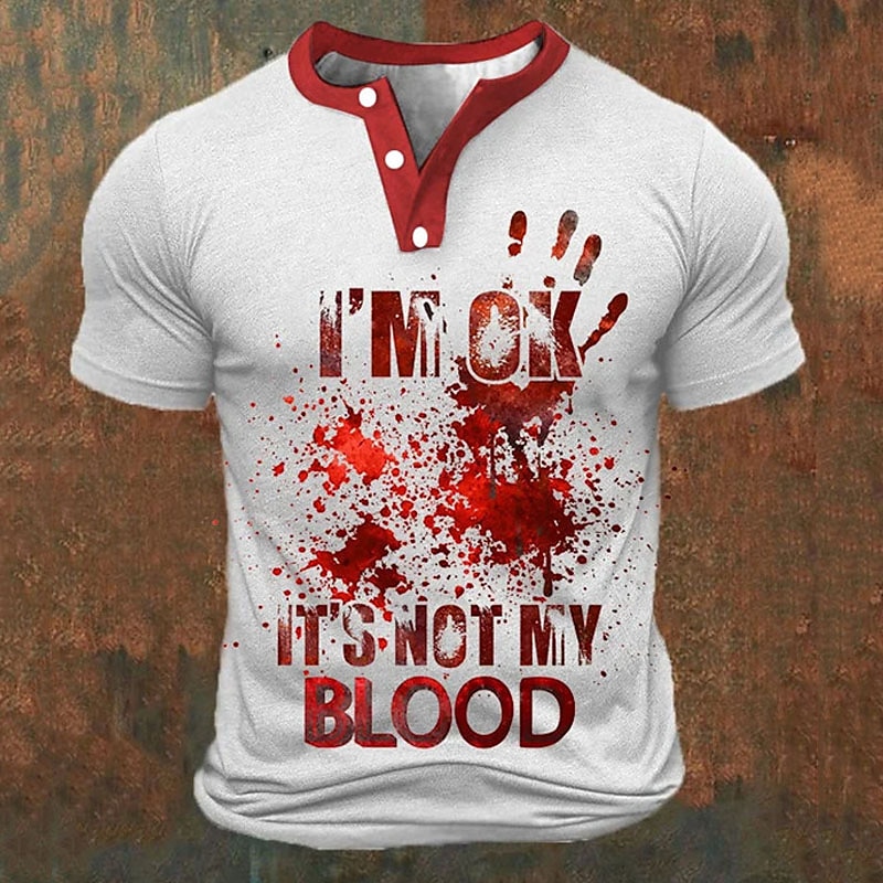 Funny 3D Letter Print Men's He - Street Fashion Men 评论和价格