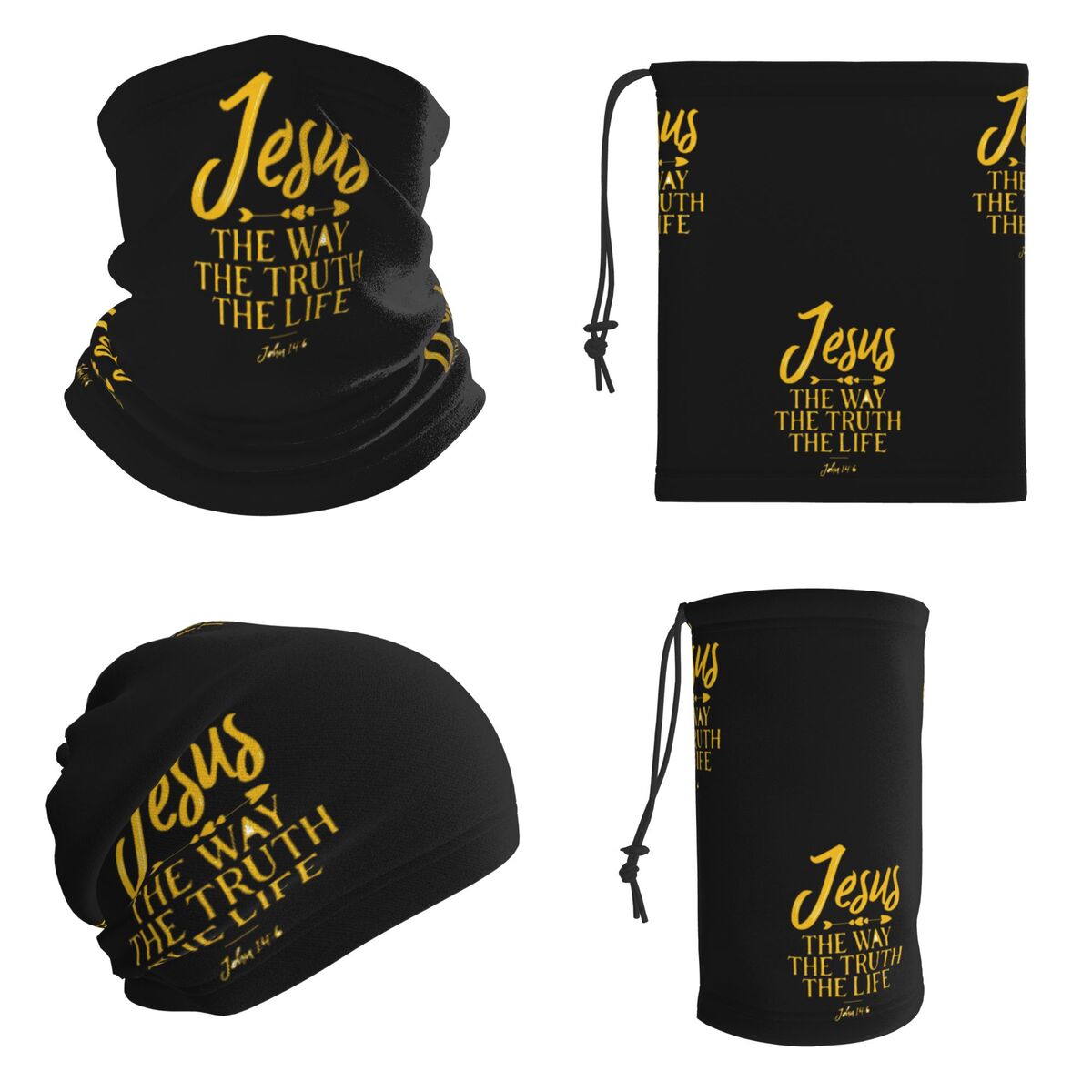 John 14 6 Jesus The Way Truth  - Bandana Multi Way 评论和价格