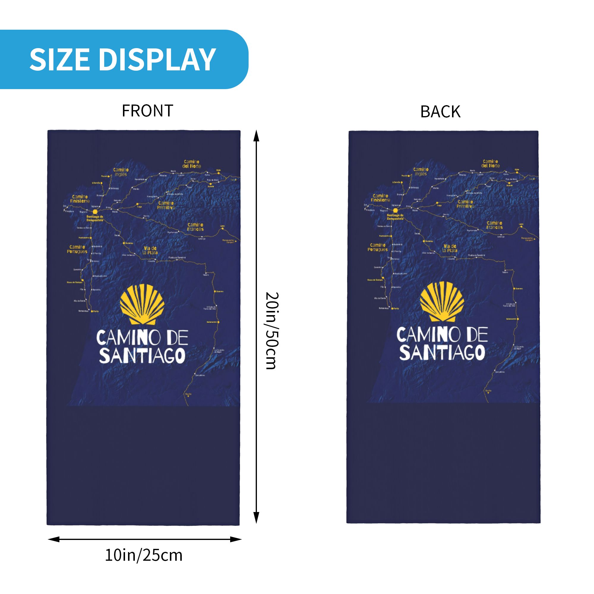 Camino de Santiago Hiking Band - Bandana Multi Way 评论和价格