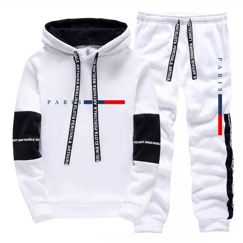 Men's Set/Hoodie/Pants Paris F - Street Fashion Men 评论和价格