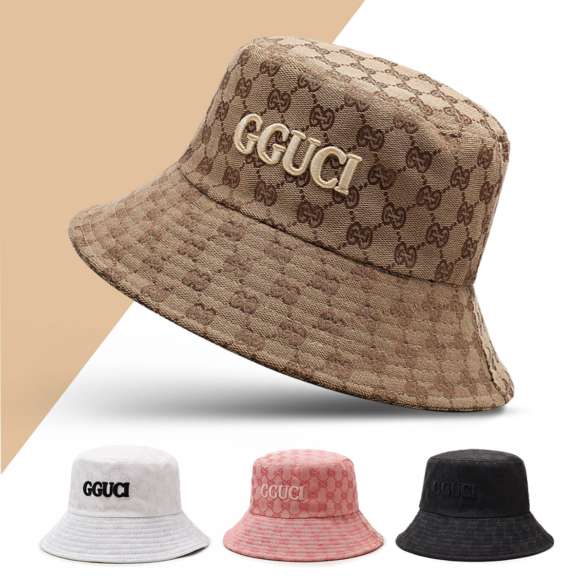 Unisex Black and White Embroid - Bucket Hat Embroidered 评论和价格